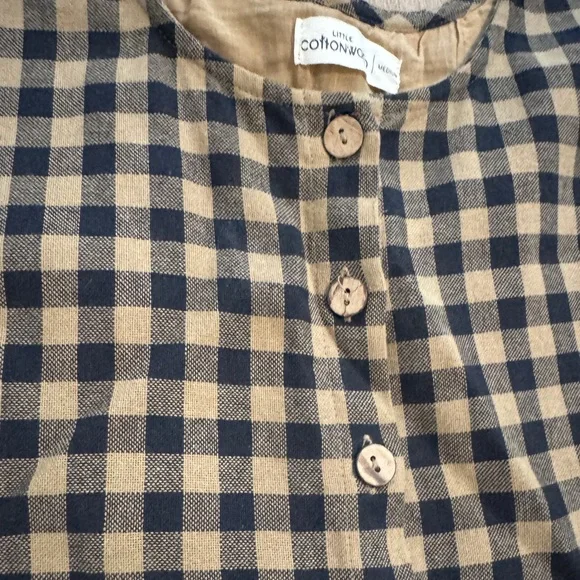 Little Cottonwood Checkered Linen Dress Women’s Medium - Picture 4 of 8